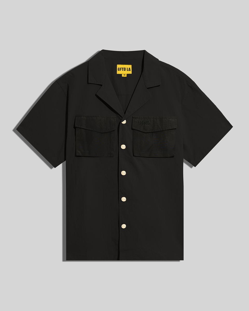 Gftd La “RETRO BLACK” (Button Up )