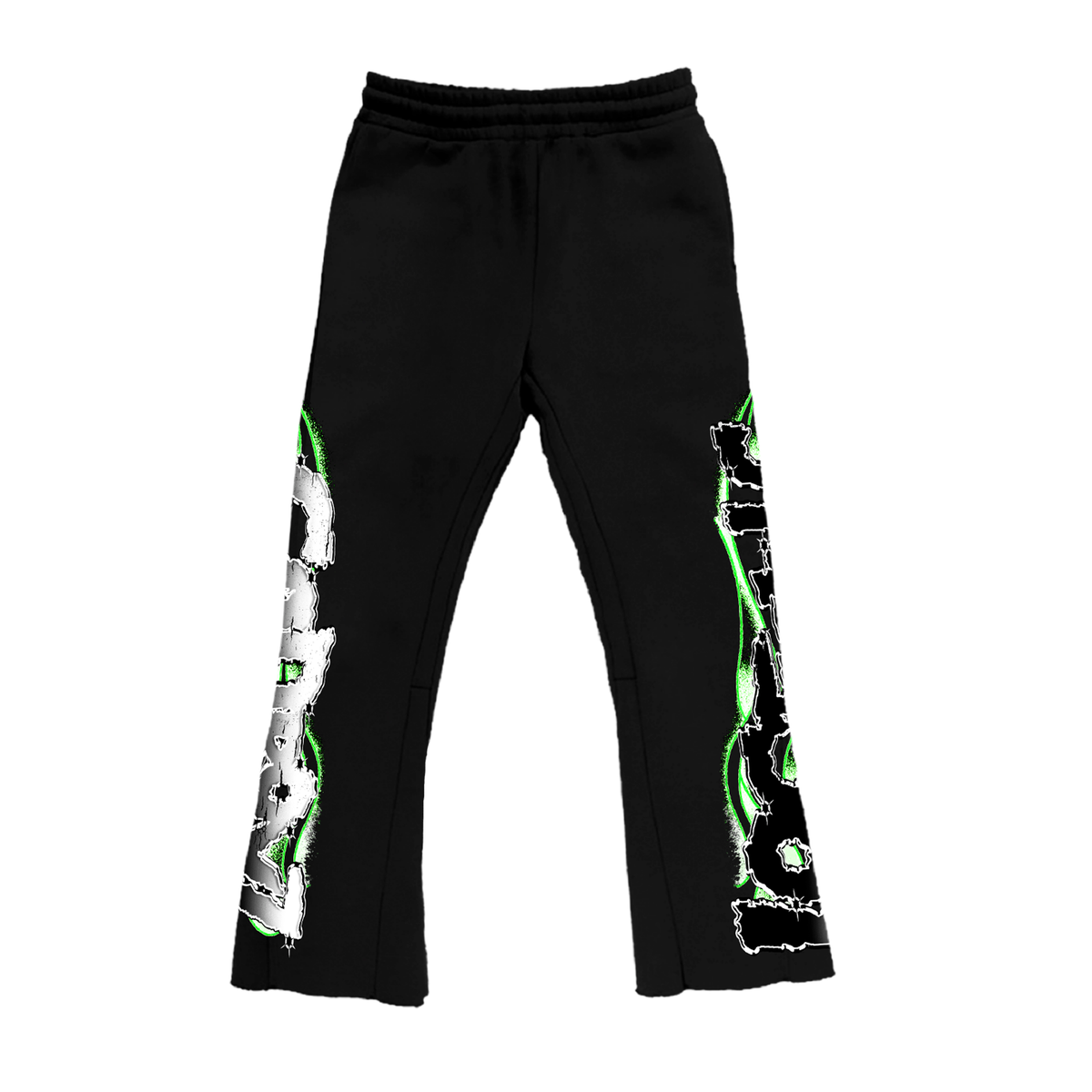 Lost In The Hills “Black Lime Green Joggers”