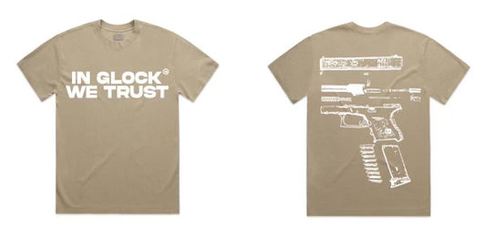 Beast “In Glock We Trust” Khaki