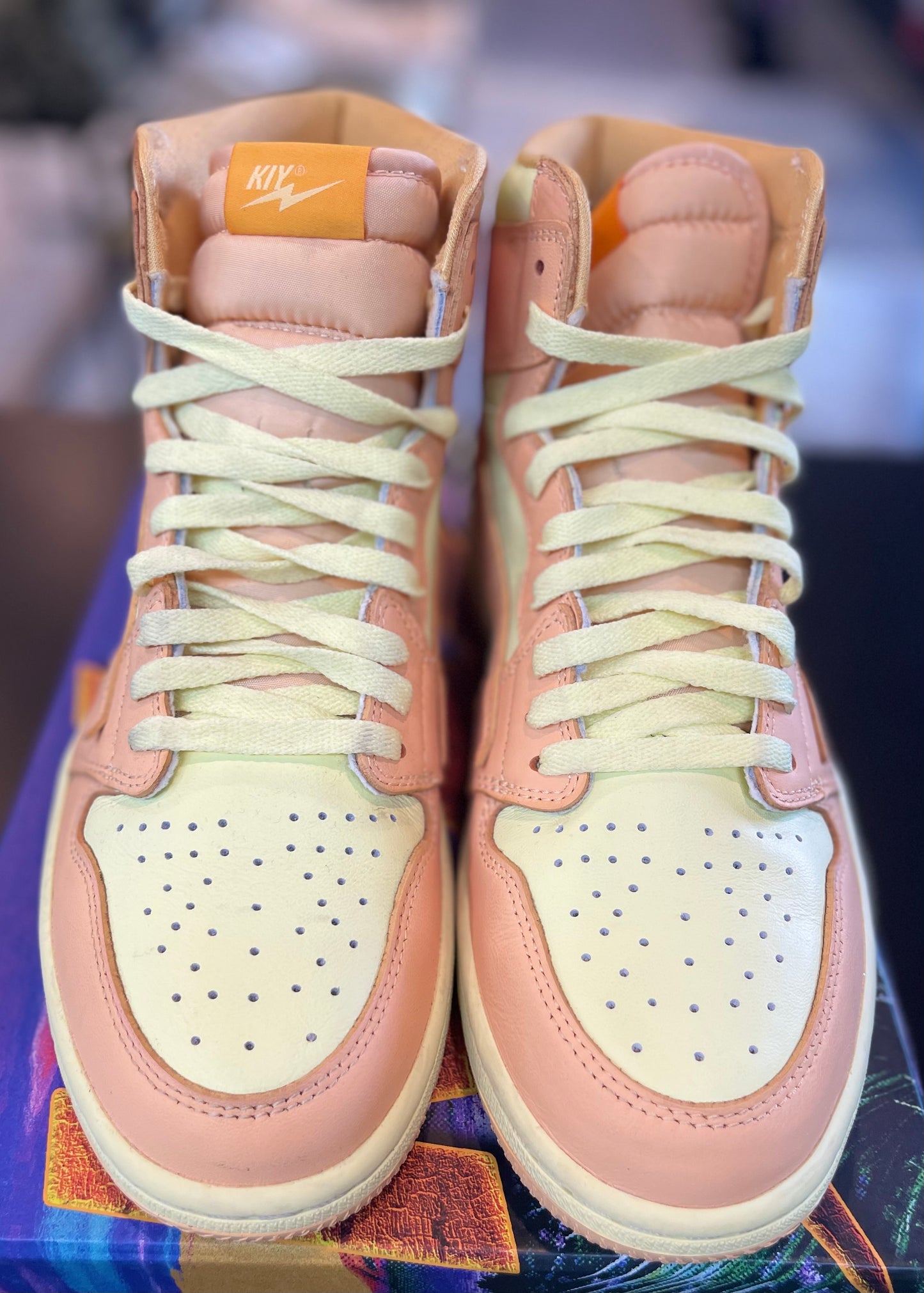 Kool Kiy HI “Peach/Sand” *Size 10 Preowned*