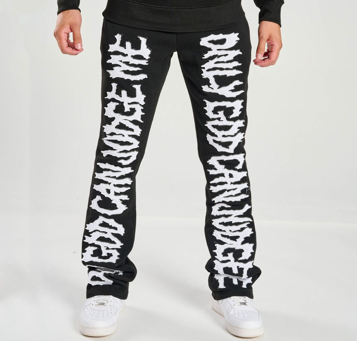 Spark “Only God Can Judge me” (Black/ White) Pants