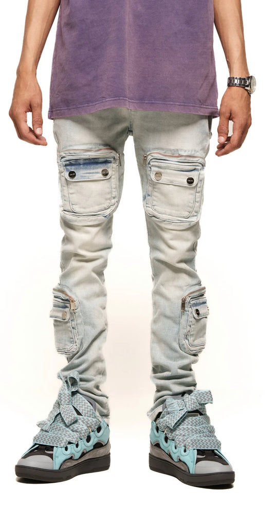 Pheelings “light Blue Cargo Denim”