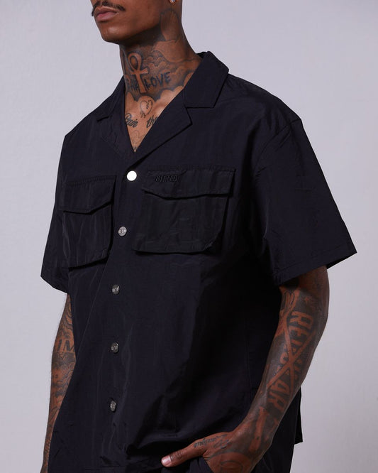 Gftd La “RETRO BLACK” (Button Up )