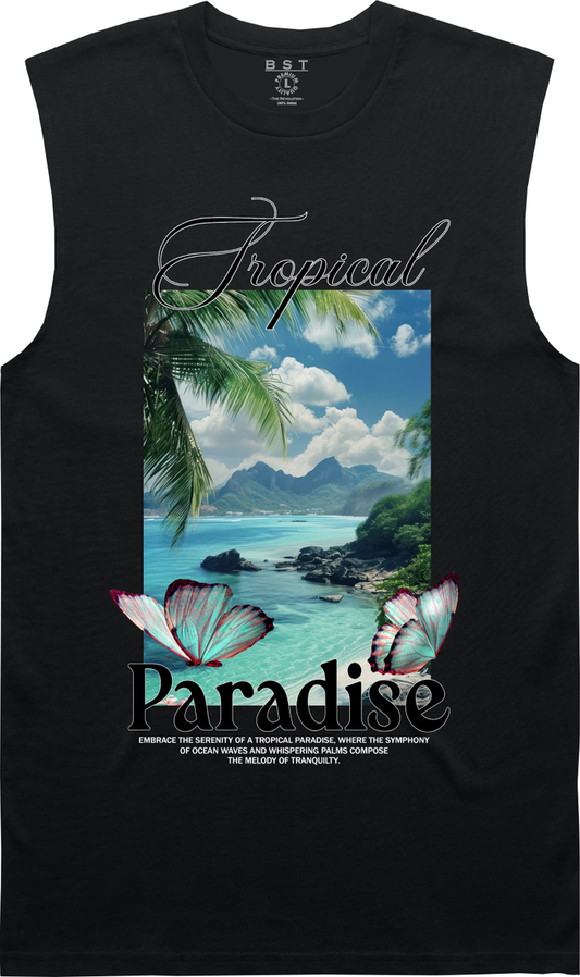 Beast “Paradise Tank” Sleeve Less” Black