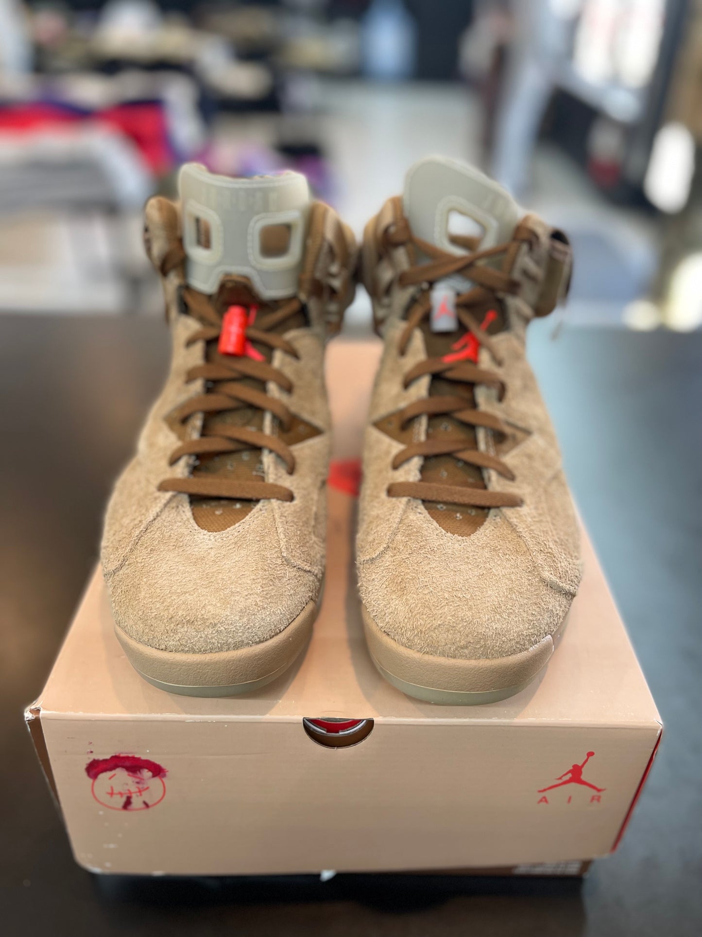 Air Jordan Retro 6 “Travis Scott British Khaki *Size 10.5 Preowned*