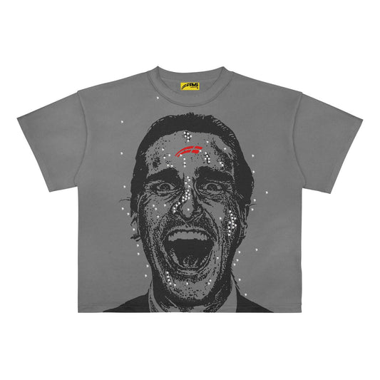 Rvs Labs “Washed Grey "Psycho" Tee ”