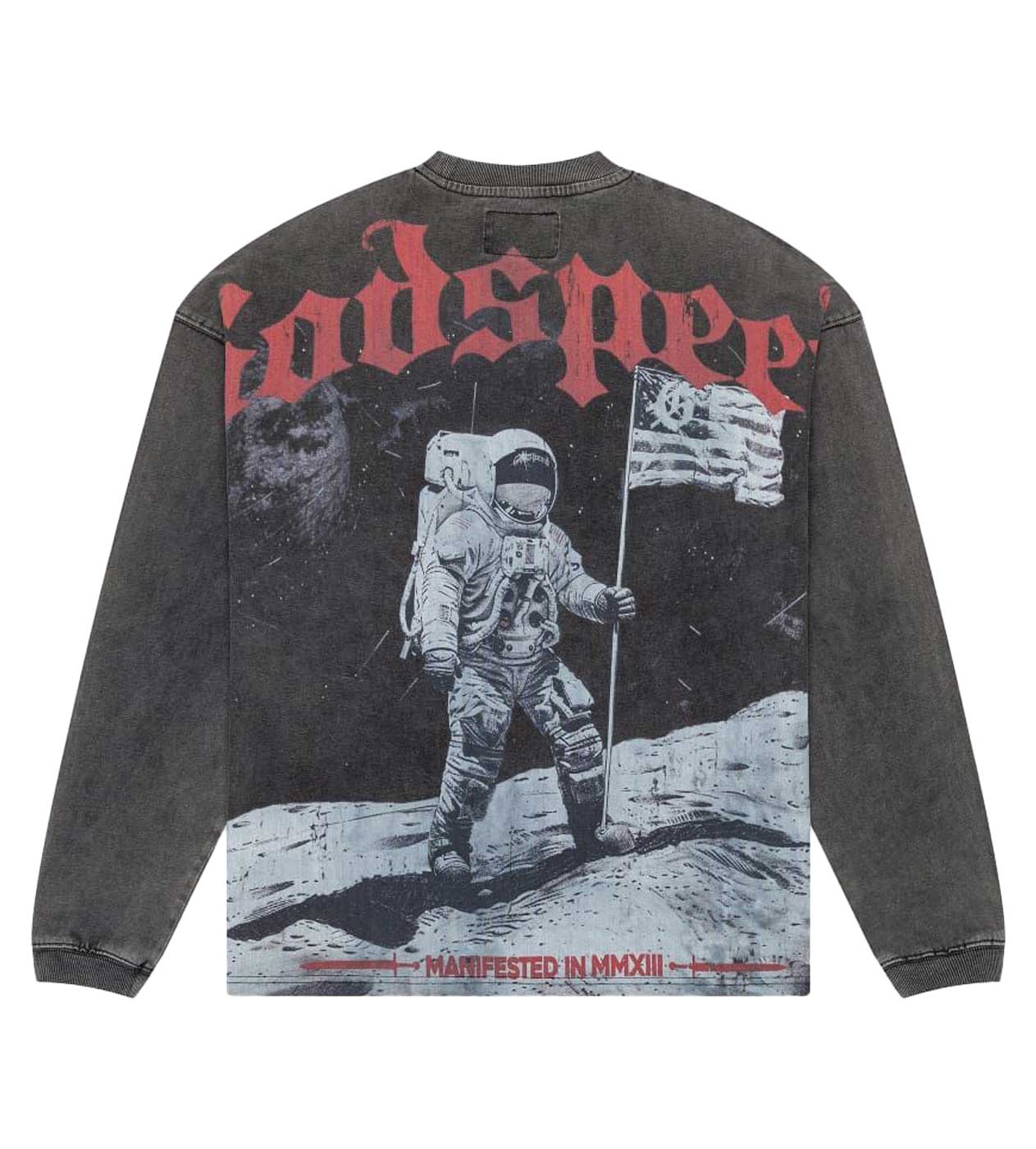 God Speed “Apollo 11 L,S Washed Grey”