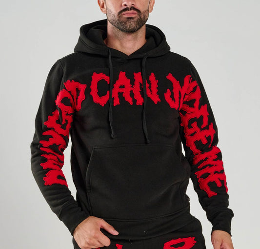 Spark “Only God Can Judge me” (Black/Red) Hoodie