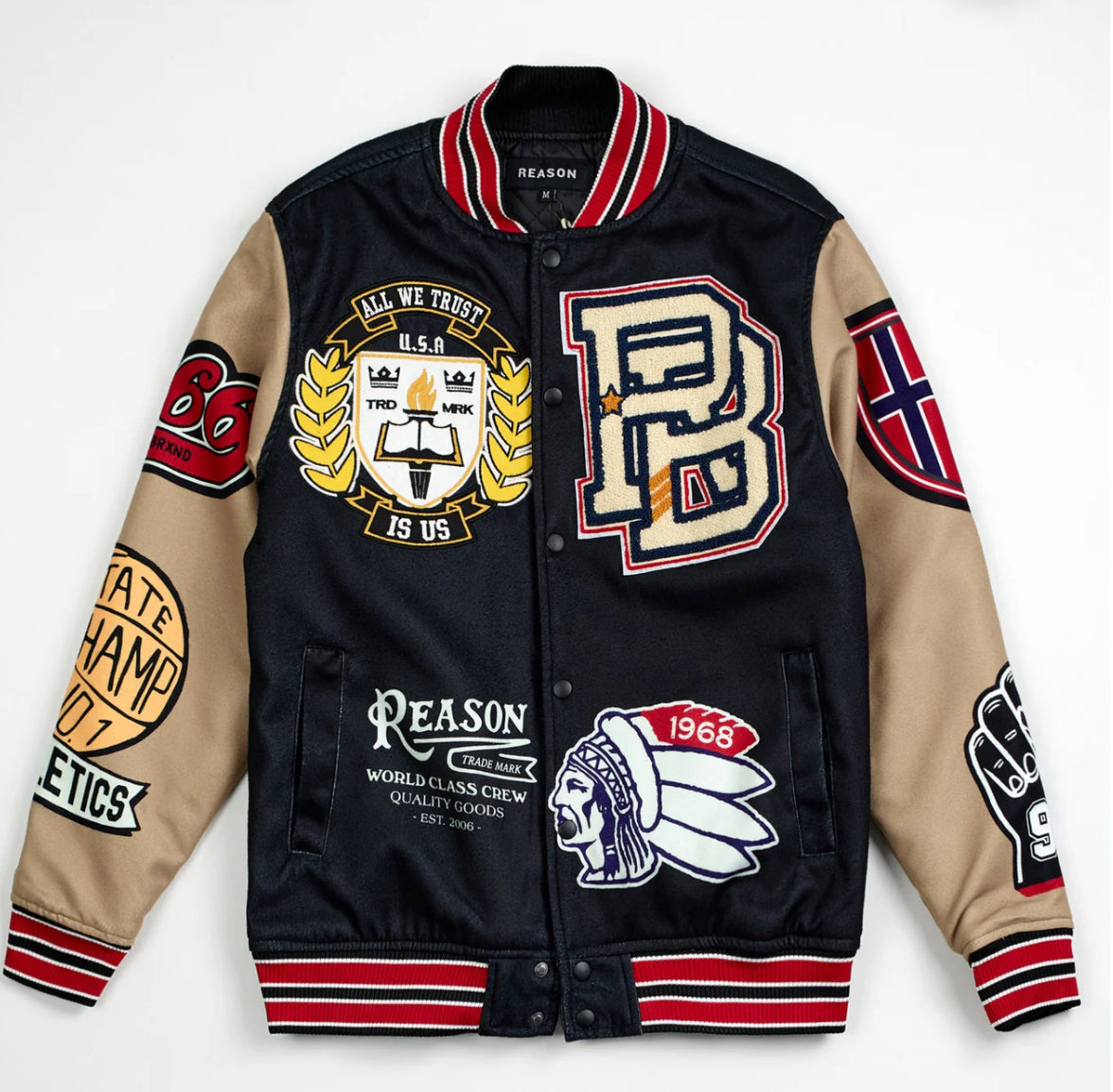 Reason Brand Master Division Varsity Jacket