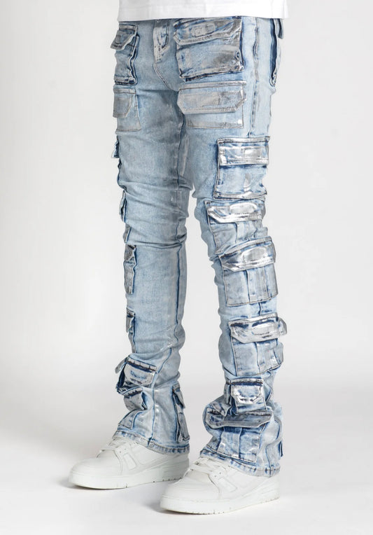 Guapi”Steel Blue Tactical “ (Stack jeans)