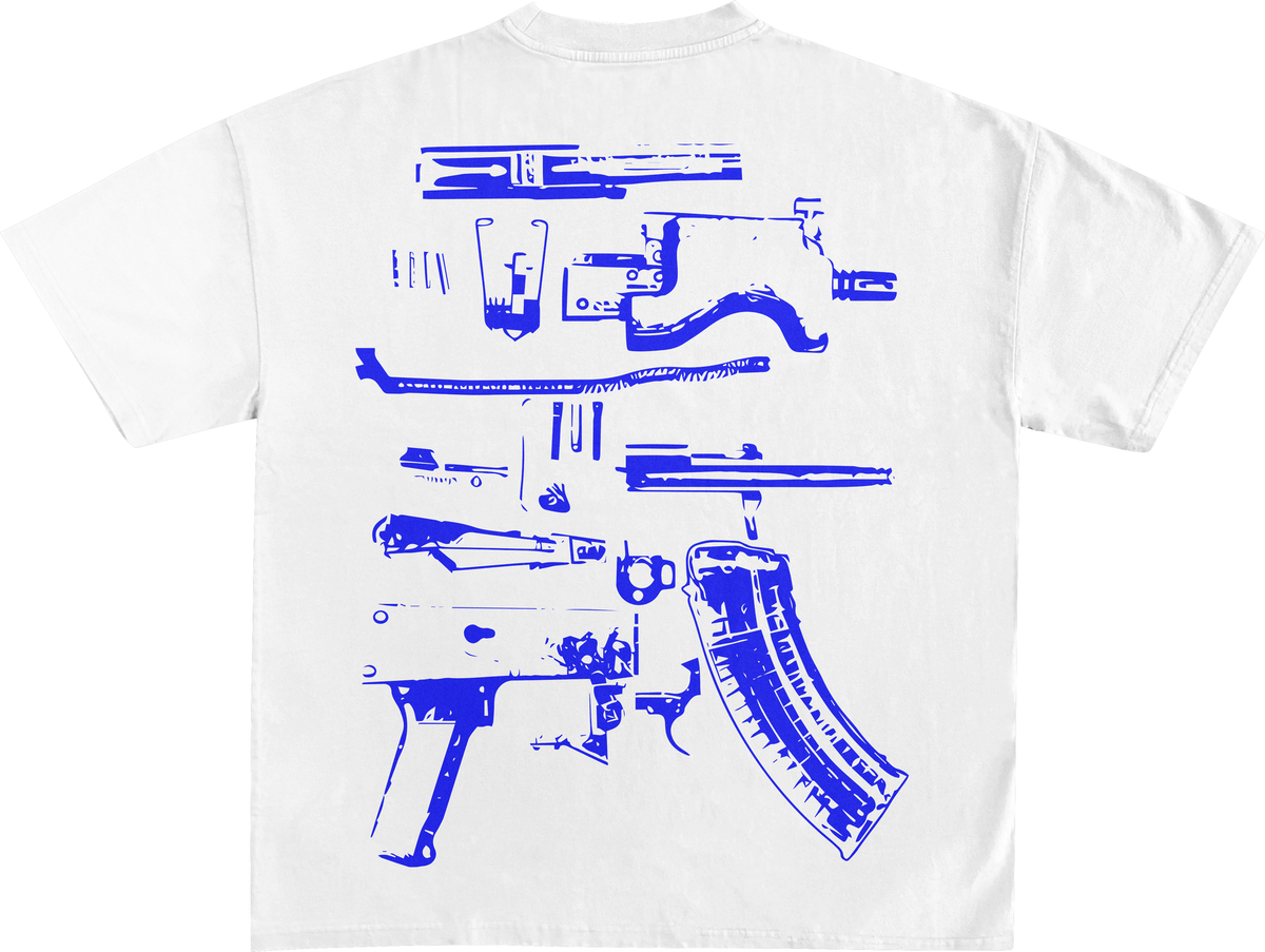 Merch “Draco Tee” White/Blue