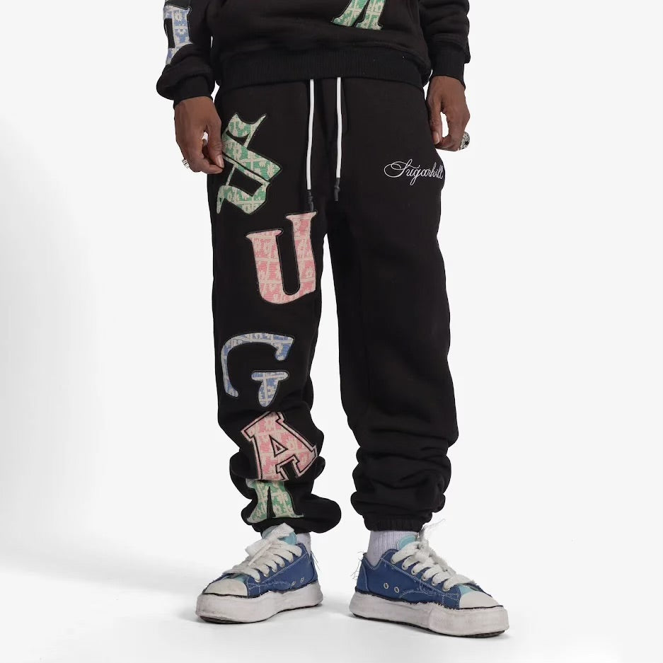 Sugar hills "Cereal" Sweatpants (black)