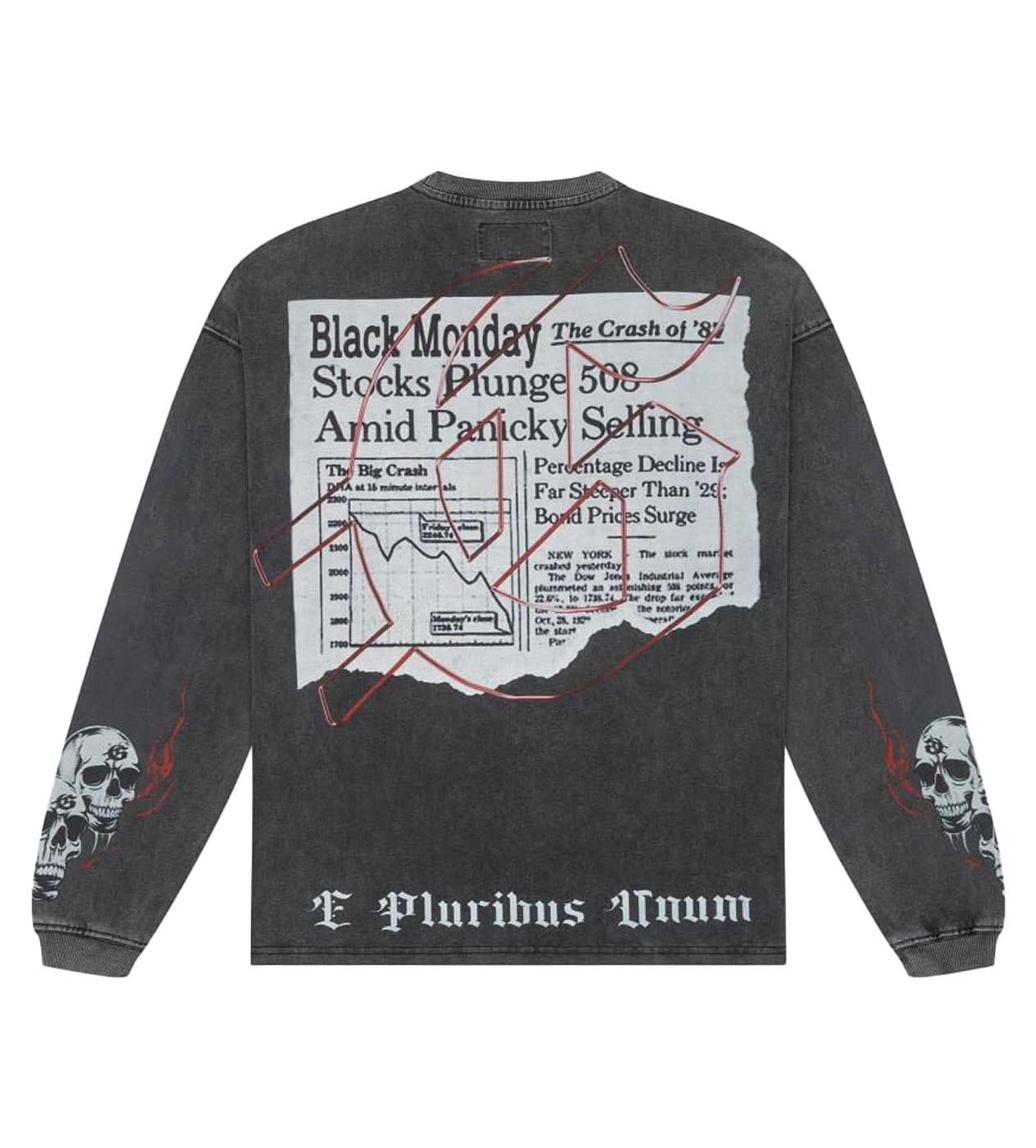 God Speed “Black Monday L/S Tee Washed Grey”