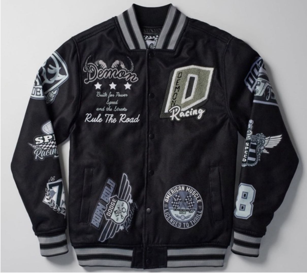 Reason Brand Dodge Demon Wool Varsity Jacket