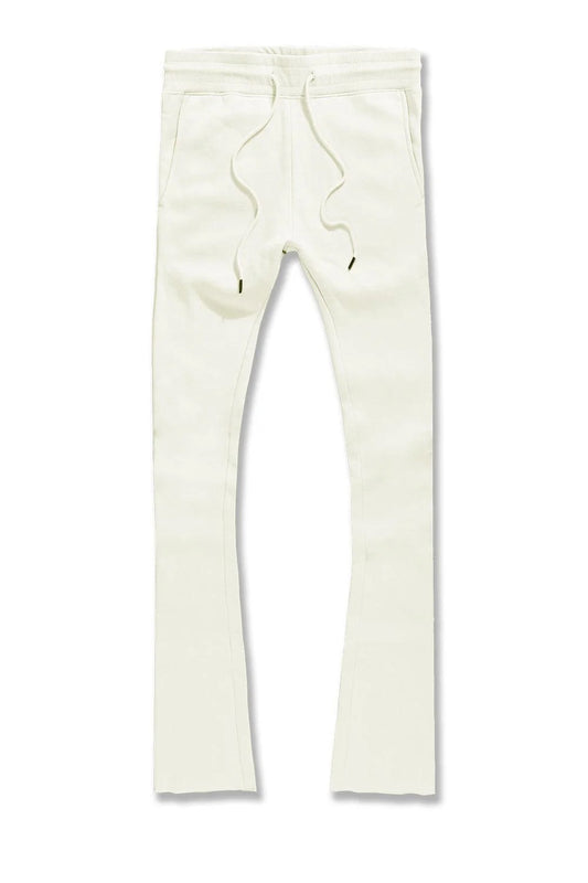 Jordan Craig “Uptown Stacked Jogger Pants” (Off White)